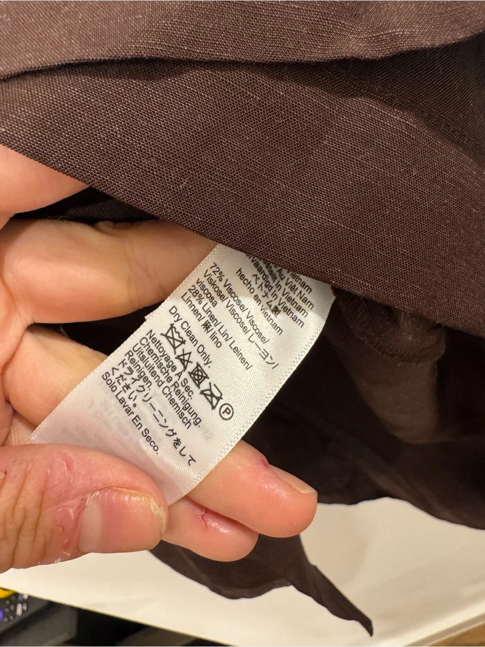 J. Crew Fairfax Faux-Wrap Skirt in Linen Blend